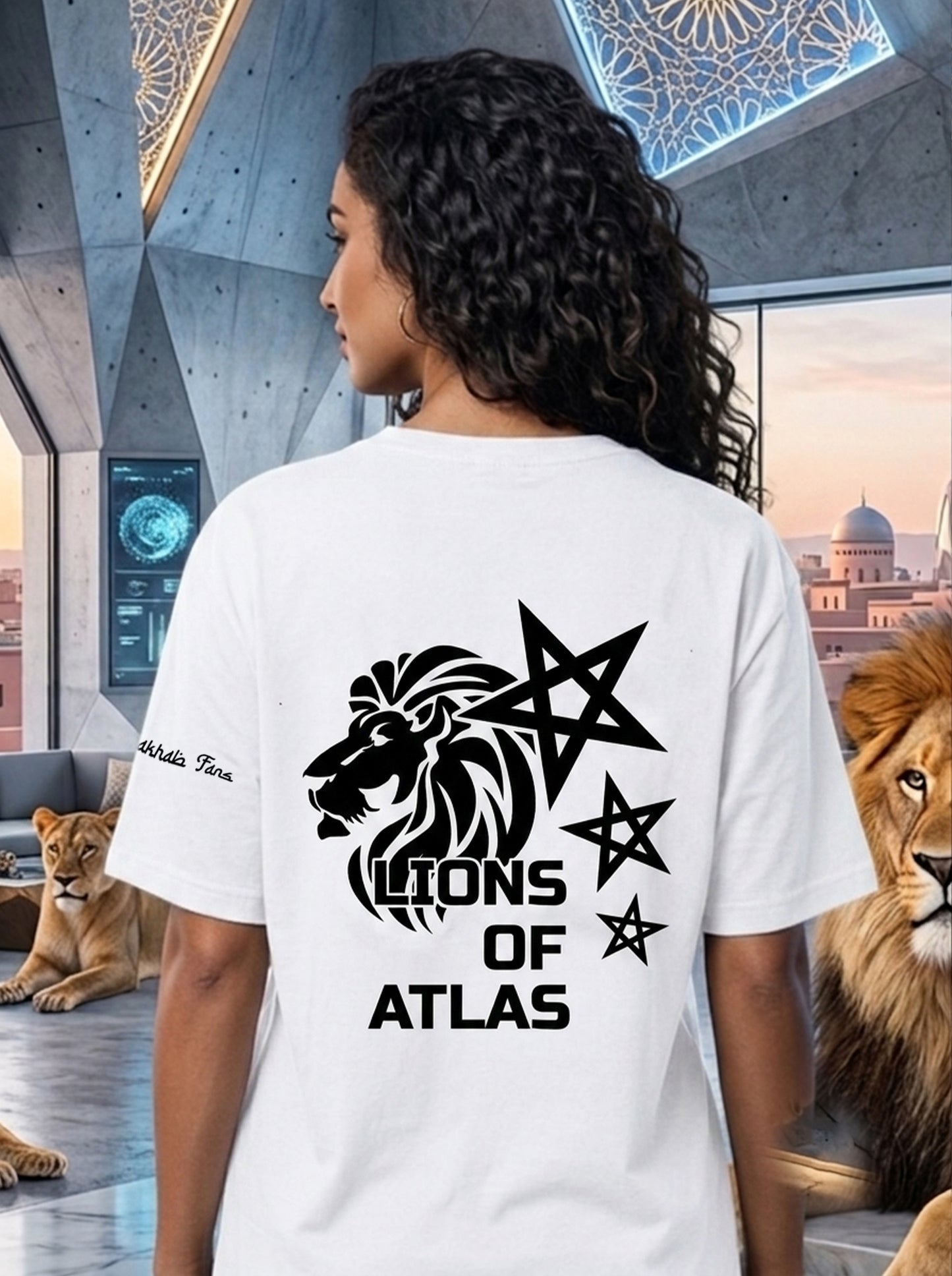 LIONS OF ATLAS T-SHIRT FEMALE WHITE