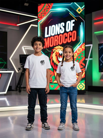LIONS OF ATLAS Kids' WHITE T-SHIRT