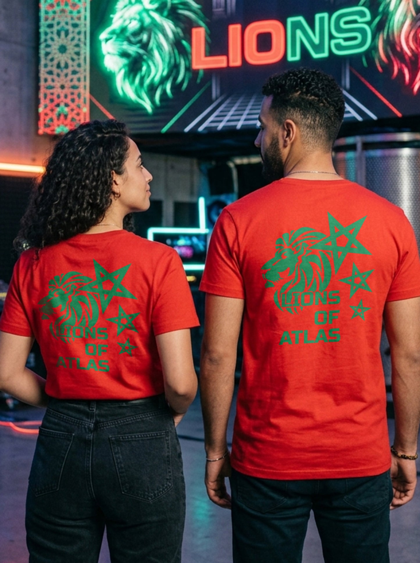 LIONS OF ATLAS T-SHIRT Unisex RED