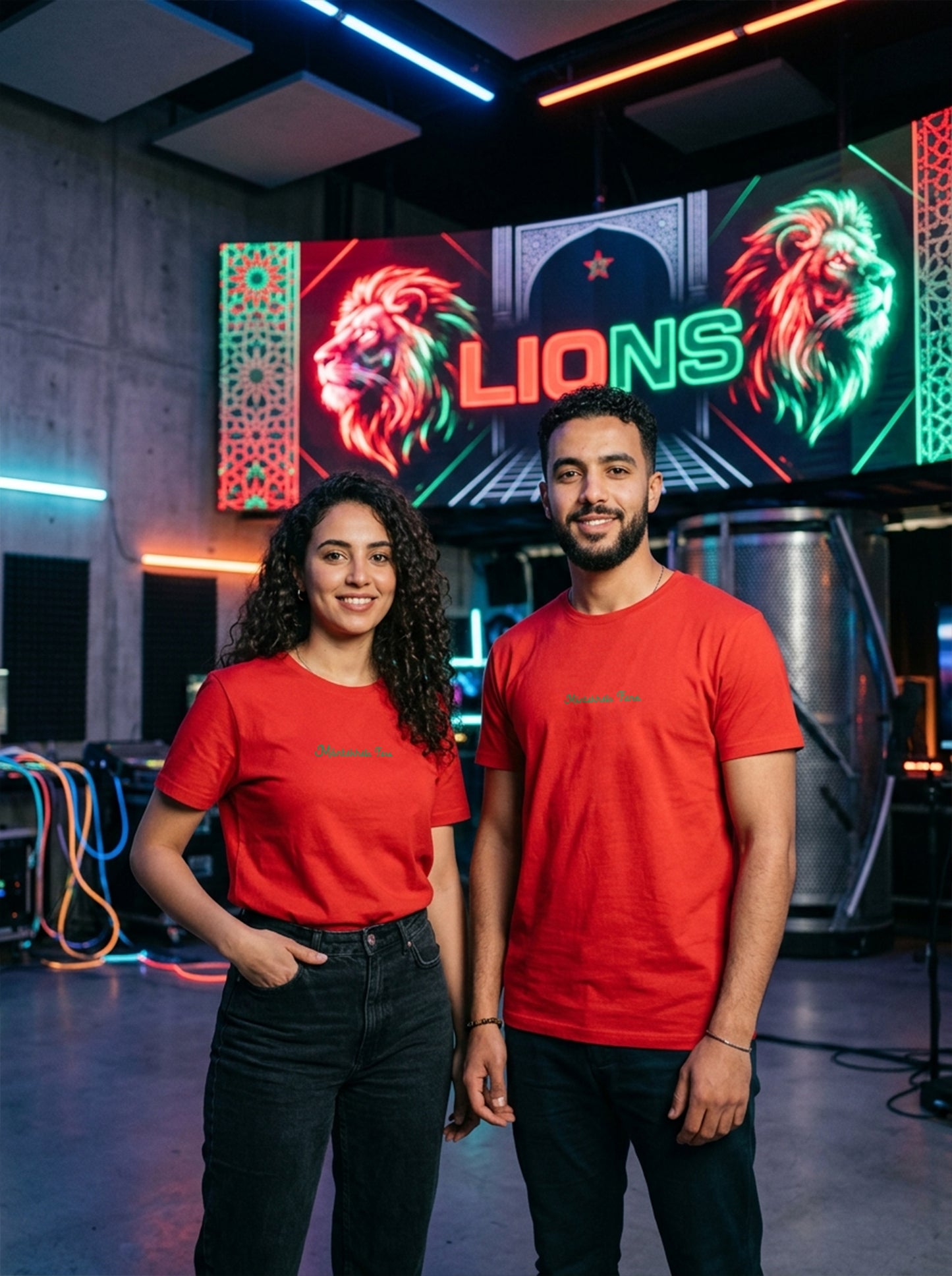LIONS OF ATLAS T-SHIRT Unisex RED