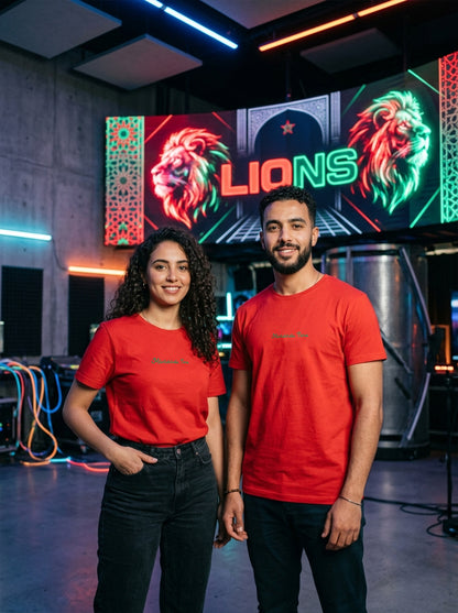 LIONS OF ATLAS T-SHIRT Unisex RED