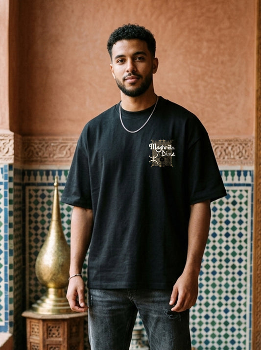 MAGHREB DIMA OVERSIZE BLACK T-SHIRT
