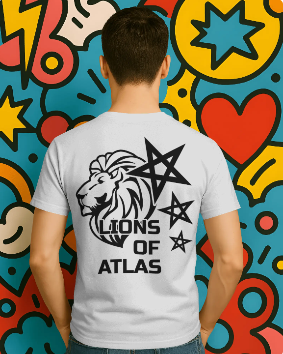 Lions Of Atlas Tshirt Blanc