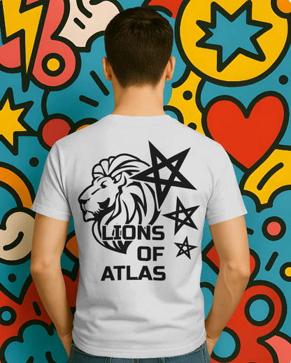 Lions Of Atlas Tshirt Blanc