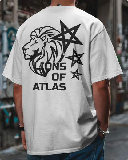 Lions Of Atlas Tshirt oversize Blanc
